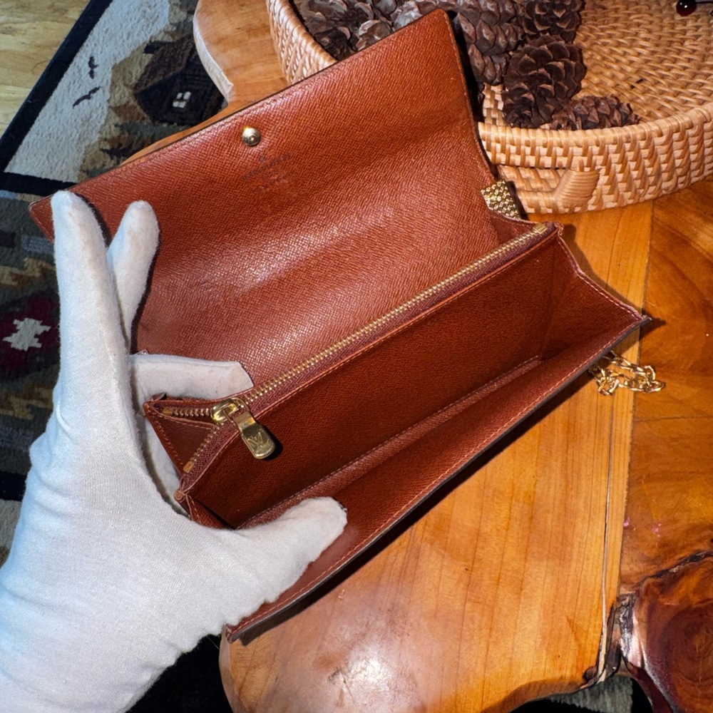 Louis Vuitton monogram Sarah wallet converted Crossbody 2002 vintage - Picture 10 of 17
